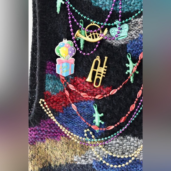 Vintage Gil Aimbez for Static ugly weird very odd sweater vest size Medium. - Picture 4 of 9